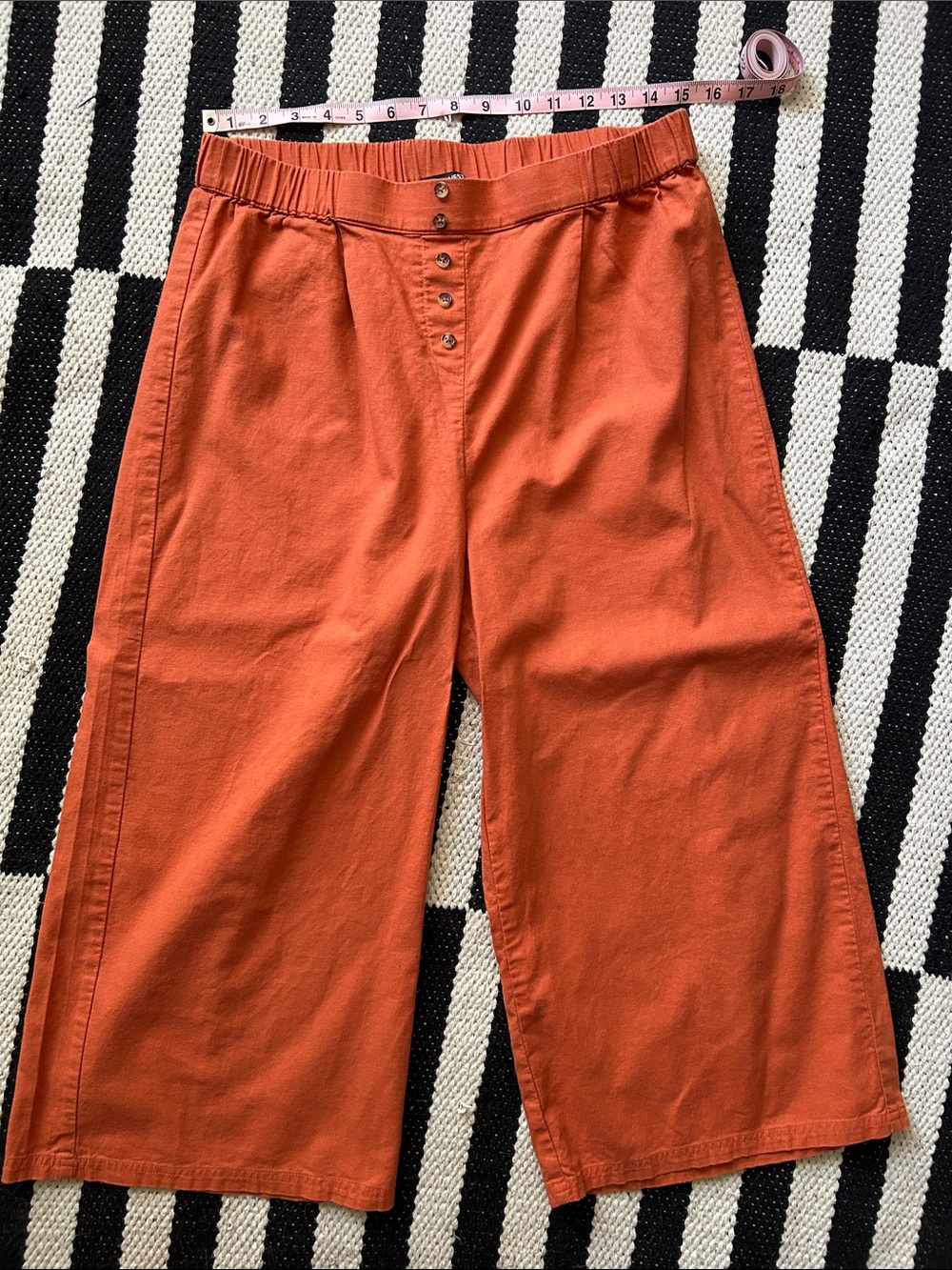 Nine West Wide-leg pants cotton linen